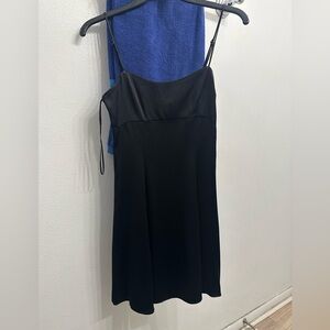 Zara Elegant Black Spaghetti Strap Mini Dress